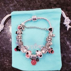 W - Disney Inspired Mickey Minnie Mouse Charm …